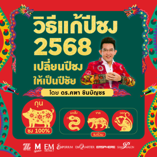 วิธีแก้ปีชง 2568 โดย ดร.คฑา ชินบัญชร เปลี่ยนปีชงให้เป็นปีชัย เปลี่ยนปีมะเส็งให้เป็นปีเจ๋งตลอดทั้งปี